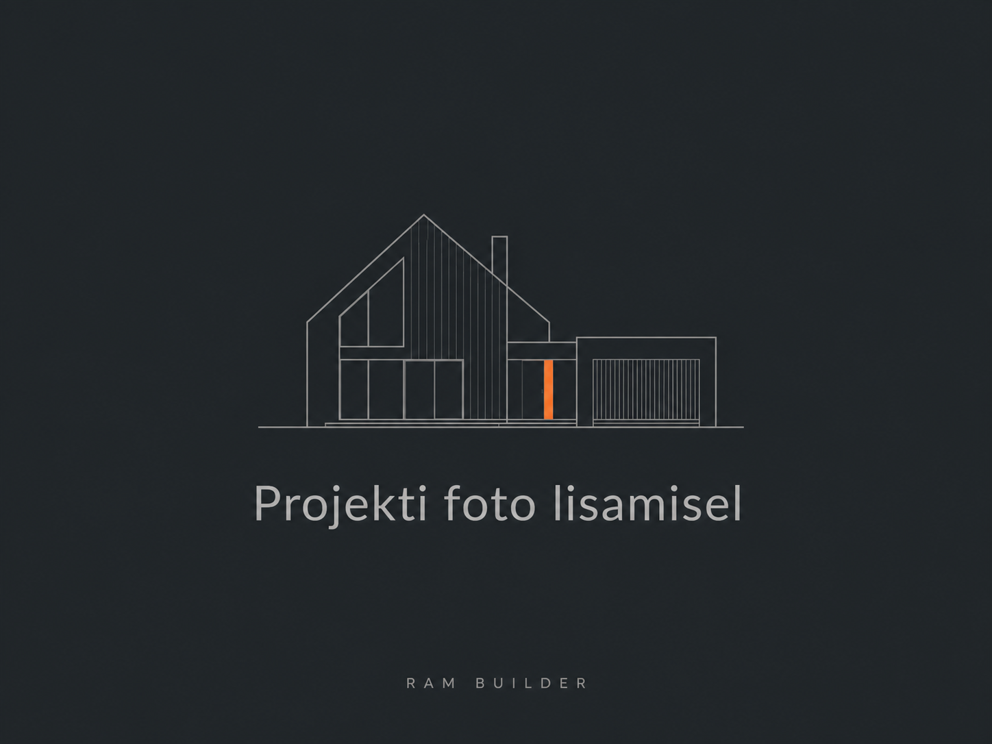 Minimalist gabled house placeholder for RAM BUILDER
